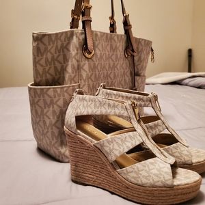 MK wedge shoes